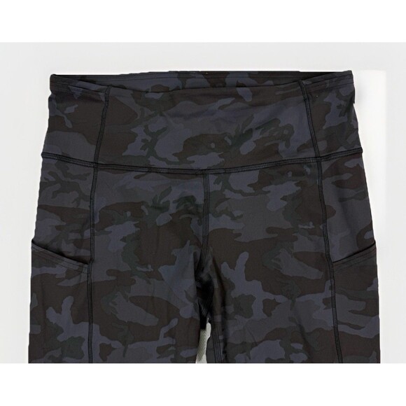 Lululemon Fast and Free Tight II Nulux Incognito Camo Multi Grey Size 8 - Picture 3 of 11